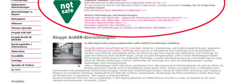 Bayerischer Rundfunk > Abschiebungen: Immer schön dagegen stänkern