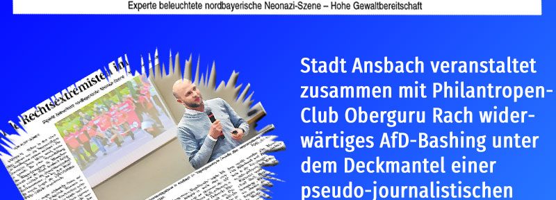 Ansbach: Stadt, Experte und Philantropen-Club leisten wertvollen Bildungsauftrag zum Rechtsextremismus