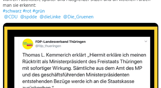 Die wahren Faschisten in diesem Land - Grüne, CDU, CSU, SPD, Linke. Scheiss auf Verfassung und Demokratie