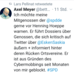 SPD-Esken hat Helfer aus dem Erich und Josef Milieu - mindestens Sozialismus pur